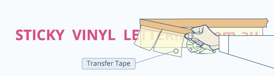 5. REMOVE THE TRANSFER TAPE