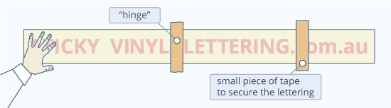 1. POSITION AND SECURE THE DECAL